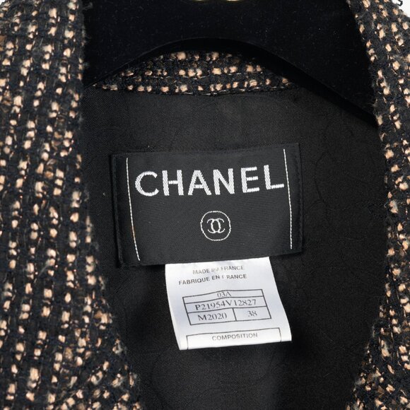 Chanel 03A Brown Wool-Blend Tweed Buttoned Blazer - Picture 8 of 12